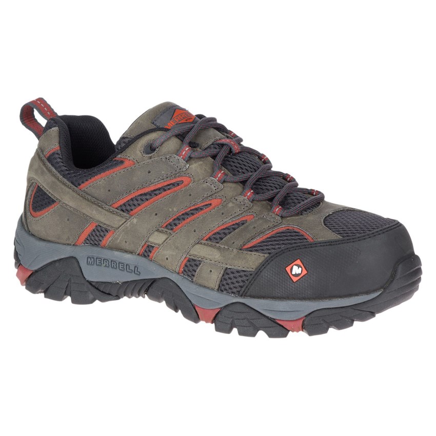 Chaussure de Securite Merrell Moab Vertex Vent Comp Toe Vert Foncé Olive Homme | L.M.QGEG